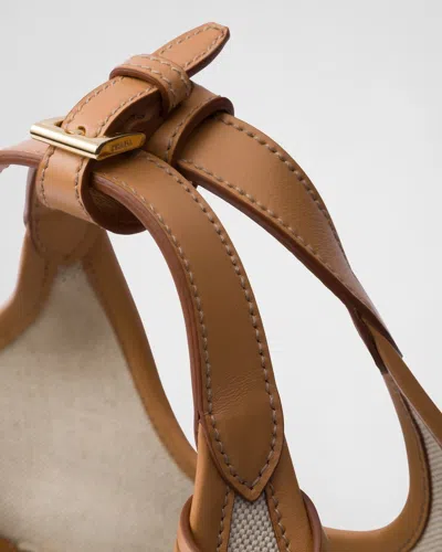 Prada Logo Print Mini Bucket Bag In Multi