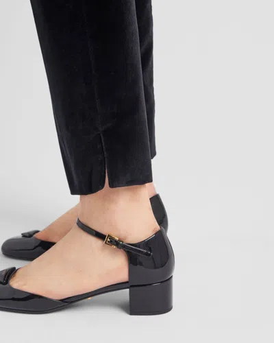 Prada Cropped Tailored Trousers In Black