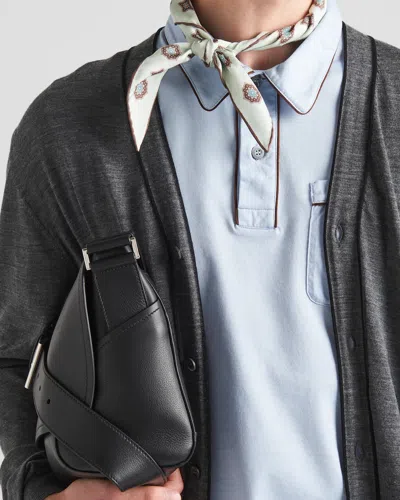 Prada Wool Cardigan In Gray