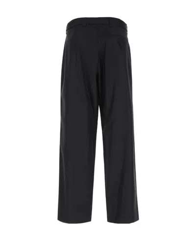 Prada Straight Leg Wool Cargo Pant In Blue