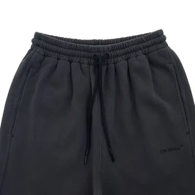 Off-white Wide-leg Cotton Track Pants In Black