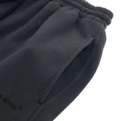 Off-white Wide-leg Cotton Track Pants In Black