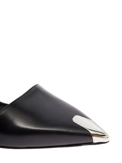 Alexander Mcqueen Punk Patent Pump In Black