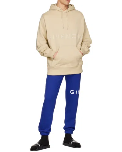 Givenchy Logo-print Track Pants In Ocean Blue