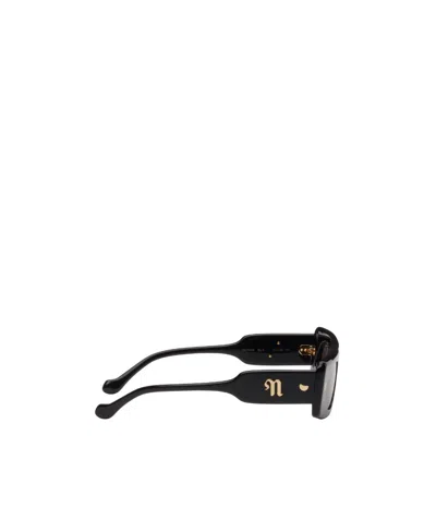 Nanushka Rectangular Frame Sunglasses In Black