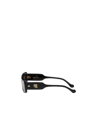 Nanushka Rectangular Frame Sunglasses In Black