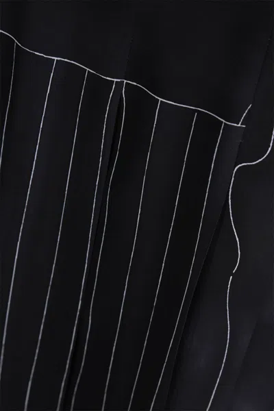 Prada Printed Silk Dress In Blue