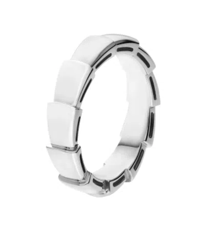 Bvlgari White Gold Serpenti Viper Wedding Band In White