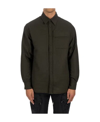 Givenchy Military-inspired Wool Blend Jacket In Military Green