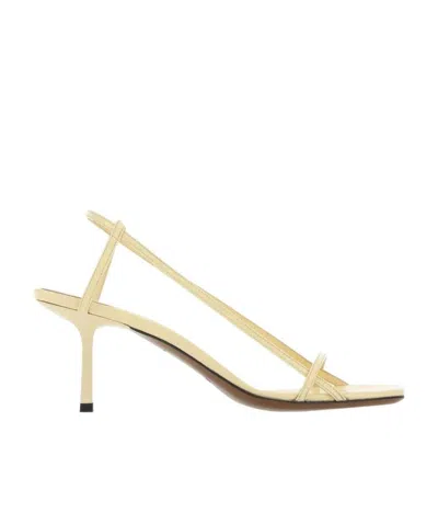 Neous Cream Leather Merga Sandals In Neutral