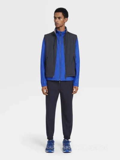 Zegna Reversible Brezza Vest In Black