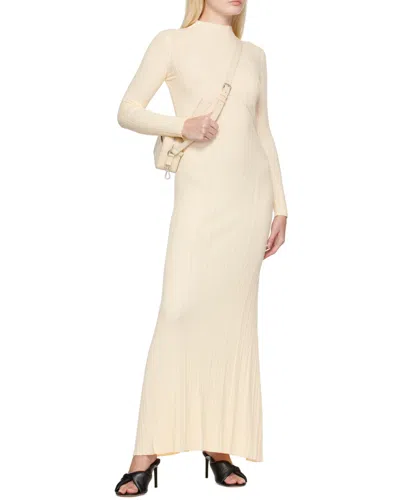 Jacquemus Lenzuolo Pleated Long Dress In White