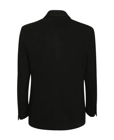 Amiri Double-breasted Cotton Jacket In Black