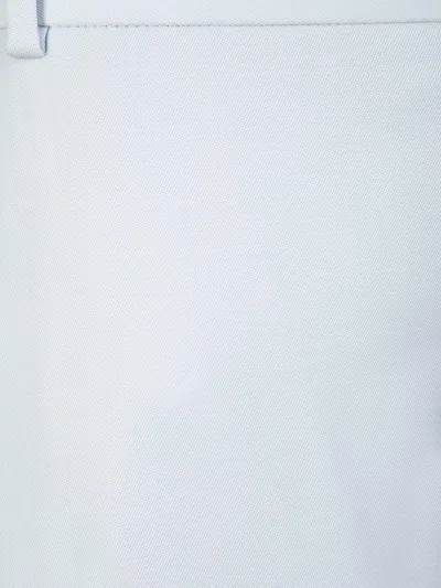 Alexander Mcqueen Blue Tailored Cigarette Pants In Green