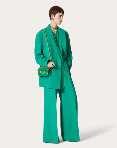 Valentino Garavani Green Crepe Couture Oversize Blazer