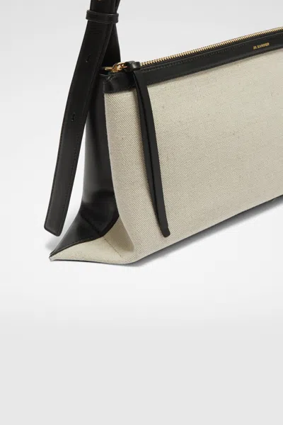 Jil Sander Logo Detailed Large Shoulder Bag In Multi