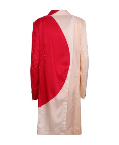 Issey Miyake Slice Tailored Coat In Nude