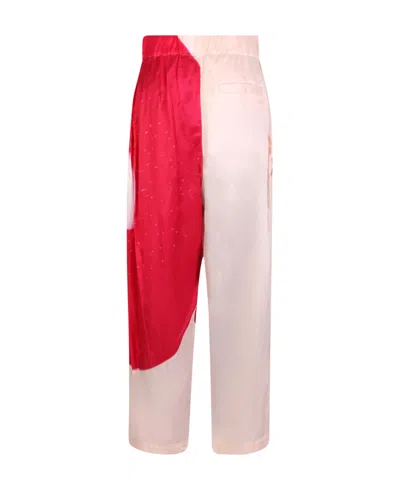 Issey Miyake Slice Trousers In Red