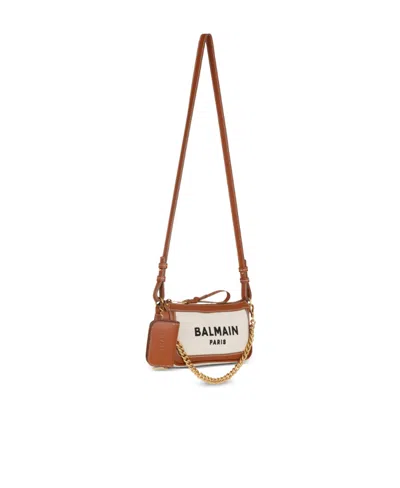 Balmain B-army Clutch Bag In Brown