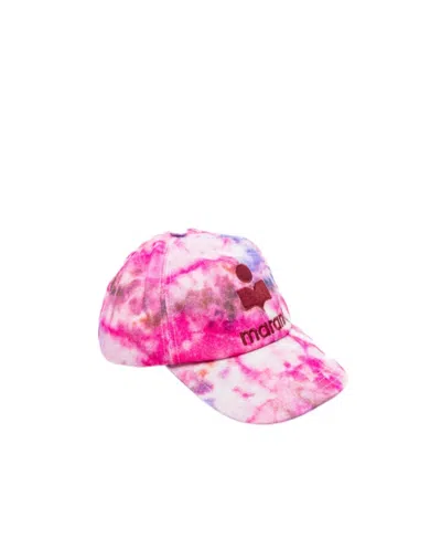 Isabel Marant Tyron Logo Embroidered Baseball Cap In Pink