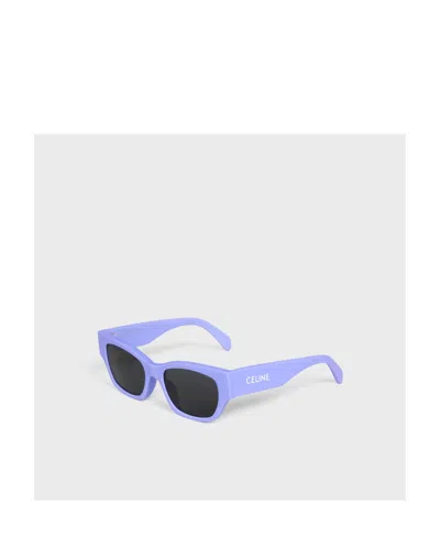 Celine Rectangular-frame Sunglasses In Purple
