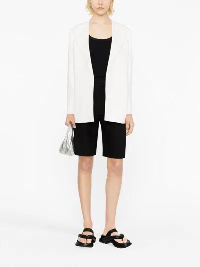 Jil Sander White Viscose Blazer In White
