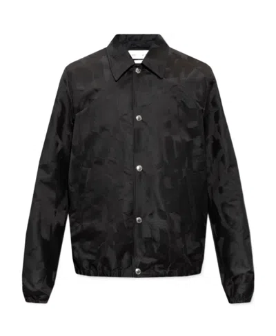 Alexander Mcqueen Satin Collared Bomber Jacket In Black