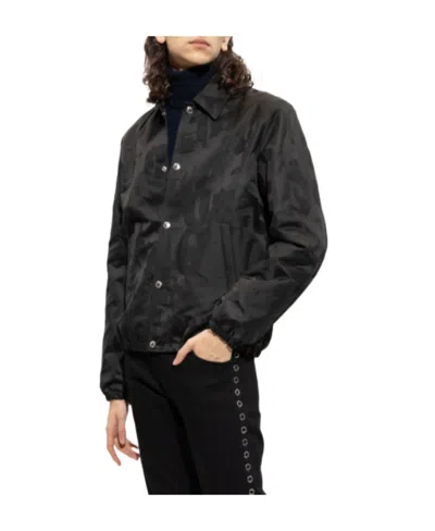 Alexander Mcqueen Satin Collared Bomber Jacket In Black