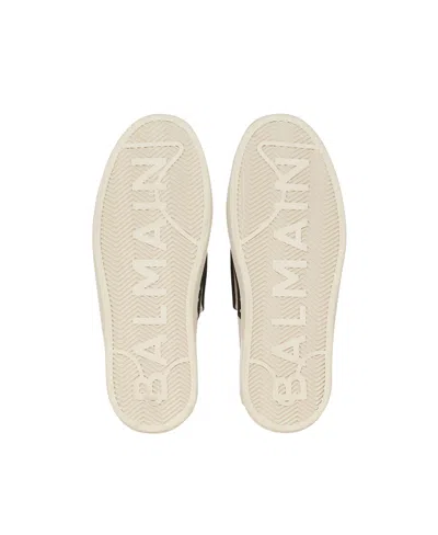 Balmain B Court Monogram Jacquard Low-top Sneaker In White