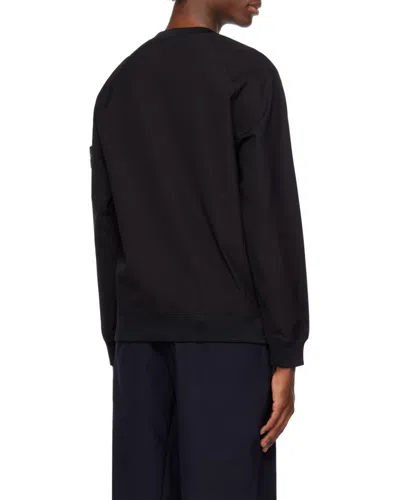 Stone Island Sweater With Logo In Blue