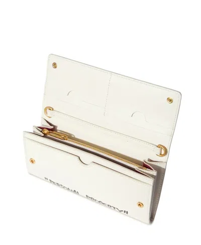 Off-white Jitney Slogan-print Wallet In White