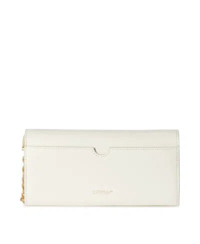 Off-white Jitney Slogan-print Wallet In White