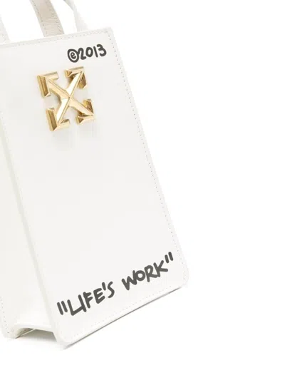 Off-white Jitney Crossbody Phone Bag In White