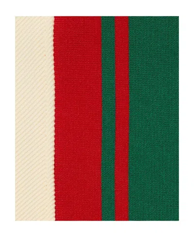 Gucci Web-stripe Zip-up Jacket In Nude