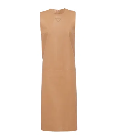 Prada Skin Pink Nappa Leather Dress