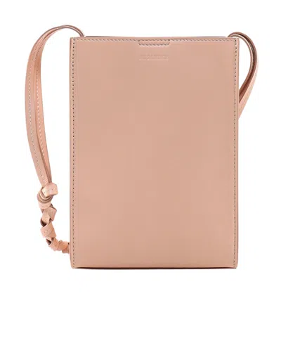 Jil Sander Skin Pink Leather Small Tangle Shoulder Bag