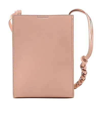 Jil Sander Skin Pink Leather Small Tangle Shoulder Bag