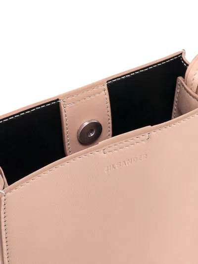 Jil Sander Skin Pink Leather Small Tangle Shoulder Bag