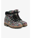 TABITHA SIMMONS Bexley Floral Print Leather Hiking Boots