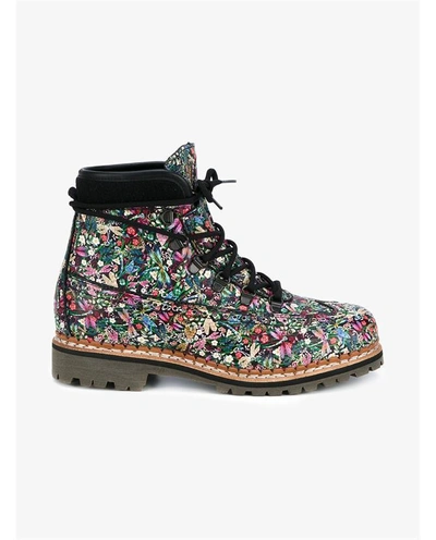 Shop Tabitha Simmons Bexley Floral Print Leather Hiking Boots