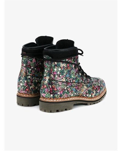 Shop Tabitha Simmons Bexley Floral Print Leather Hiking Boots
