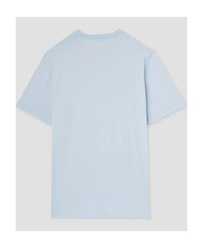 Oamc Light-blue Cotton Oversize T-shirt In White