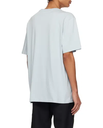 Oamc Light-blue Cotton Oversize T-shirt In White
