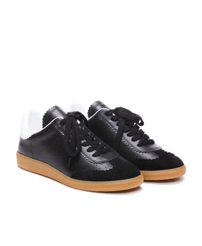 Isabel Marant Bryce Low-top Leather Sneakers In Black