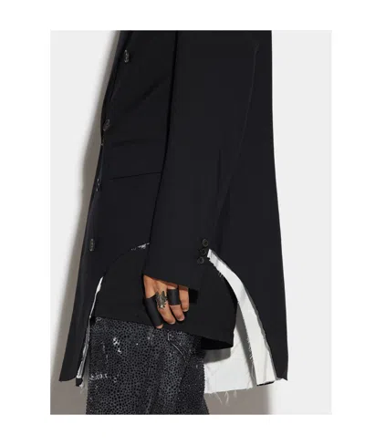 Dsquared2 Double-breasted Blazer In Black