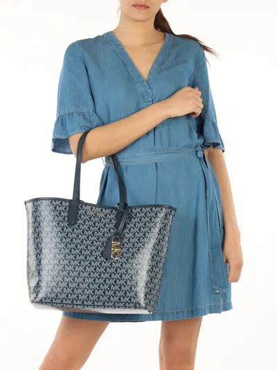 Michael Kors Eliza Monogram-pattern Tote Bag In Black