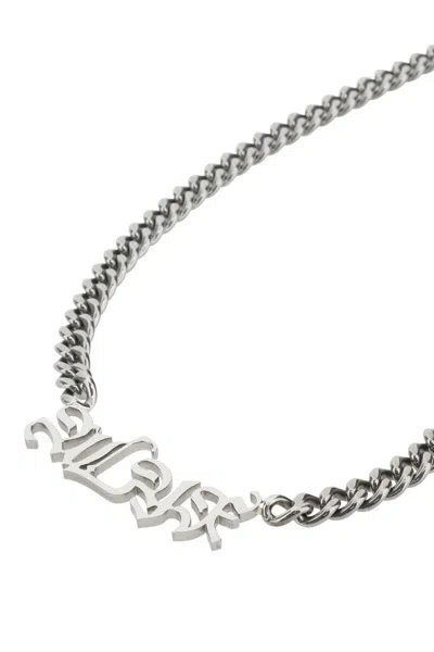 Alyx Logo-plaque Detail Necklace In Gray