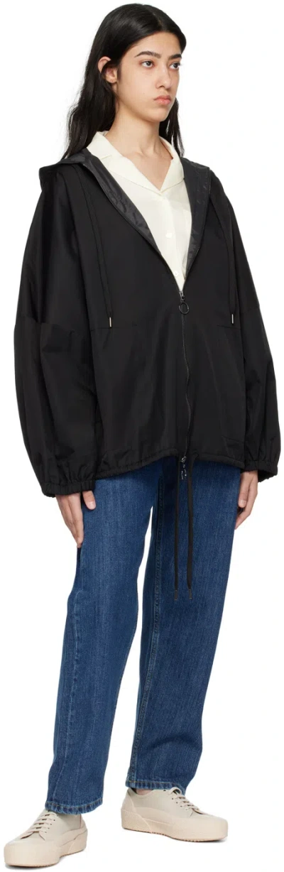 Studio Nicholson Alpine Drawstring-hood Jacket In Black