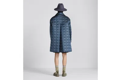 Dior Logo Coat In Blue