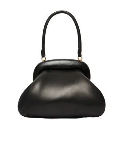 Sportmax Soft Structure Top Handle Clutch Bag In Black